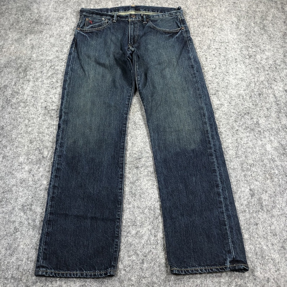 Polo Ralph Lauren Andrew Jeans Mens 30x30 Blue Medium Wash Straight Denim Pants